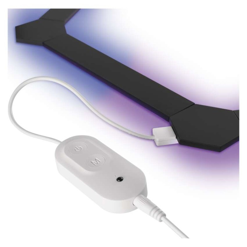 GoSmart LED svietidlo Lines čierne, 9 častí, 34 W, RGBIC stmievateľné, WiFi 14