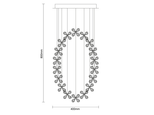 SAMOA krištáľový luster - N3020 2