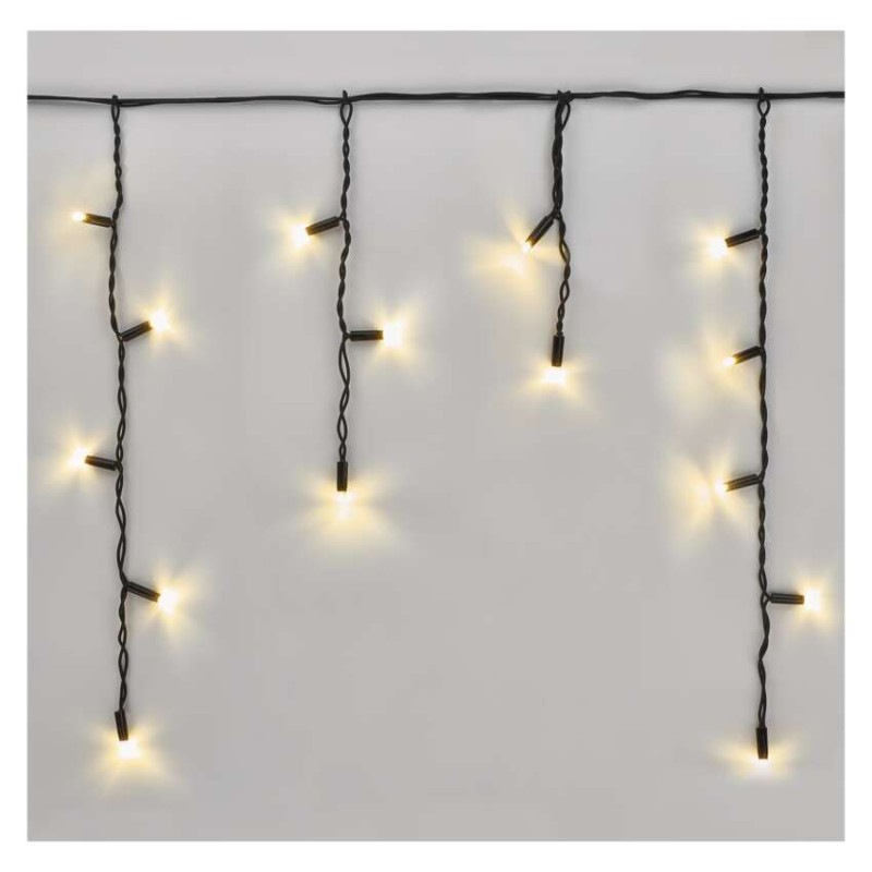 Profi LED spojovacia reťaz čierna – cencúle, 3 m, vonkajšia, teplá biela 6