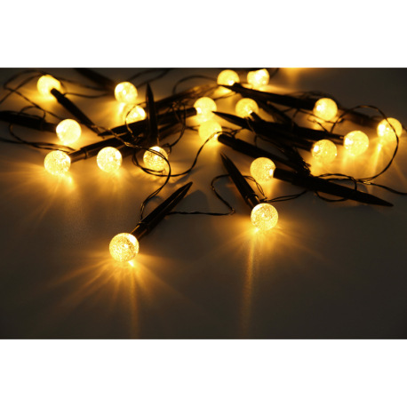 Solárne svietidlo, plast čierny/priehľadný, krokový spínač, RGB menič farieb, 4 svetelné režimy: 300 9