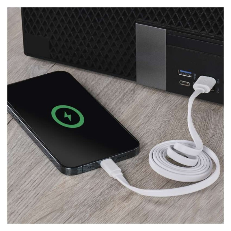 Nabíjací a dátový kábel USB-A 2.0 / Lightning MFi, 1 m, biely 5