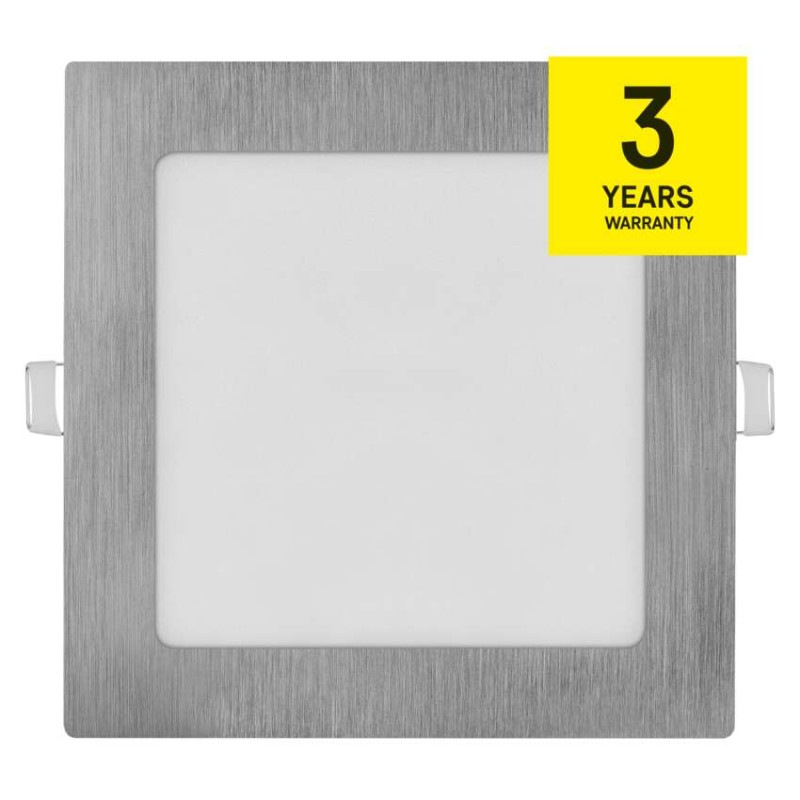 LED vstavané svietidlo NEXXO, štvorec, strieborné, 12W, CCT 11