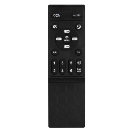 Stropný ventilátor, kov tmavosivý/svetlosivý, plast biely/imitácia dreva, stmievateľný, niekoľko úro 6