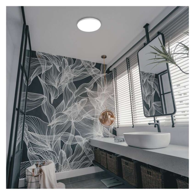 LED prisadené svietidlo DORI, kruh. biele 18W neutr.b., IP54 3