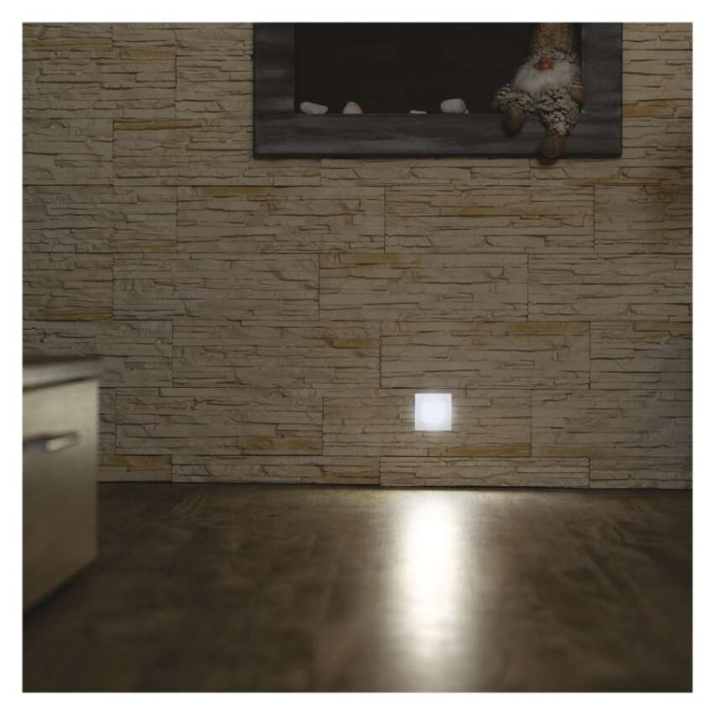 LED orientačné vstavané svietidlo AMAL 80×80 2W neutr. b.,IP65 8