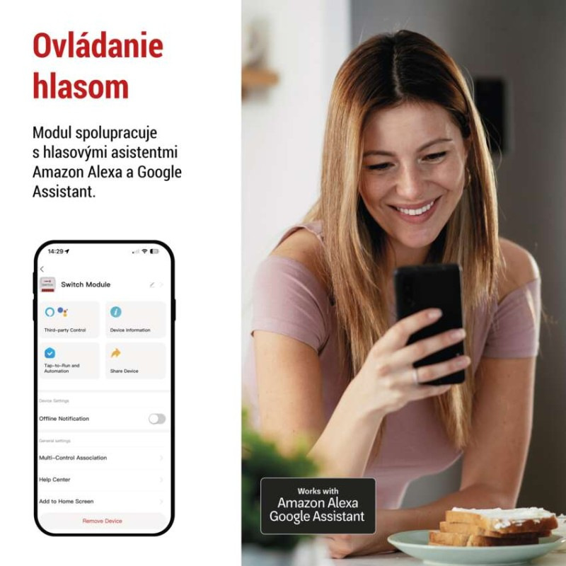 GoSmart spínací modul IP-2201SZ, ZigBee, 1-kanálový 4