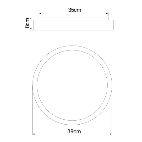Stropné svietidlo, kov biely, plast čierny, akryl biely, pamäťová funkcia, nočné svetlo, stmievateľn 18
