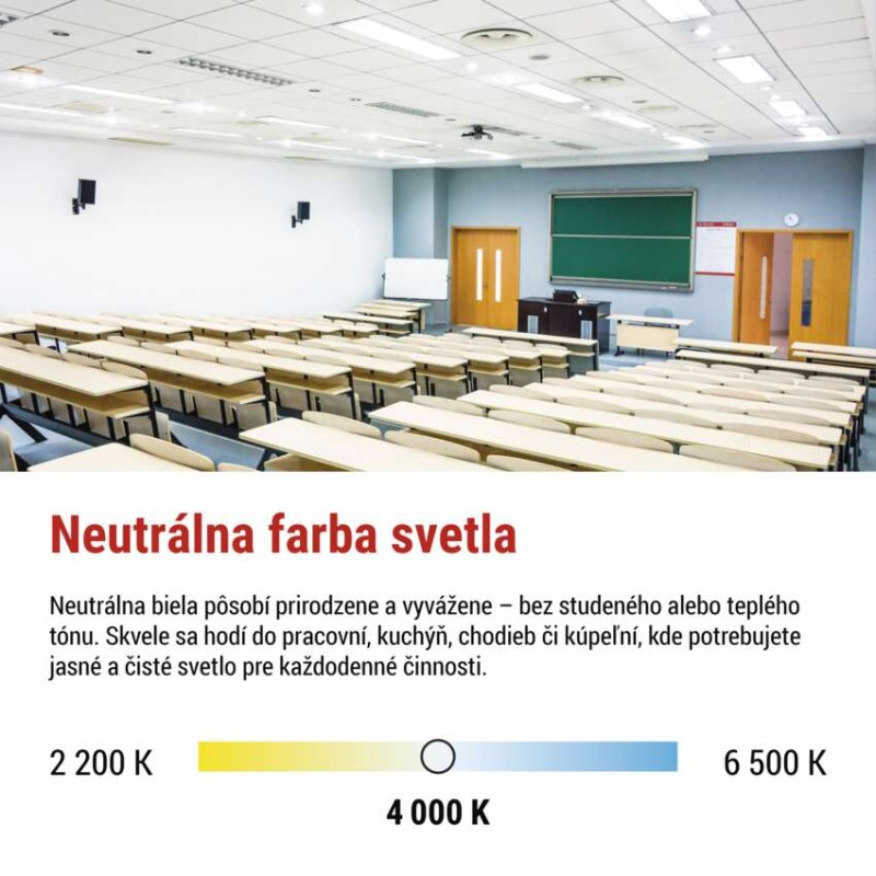 LED panel DIXXO backlit 60×60, štvorcový vstavaný biely, 36W neutrálna b. UGR 7