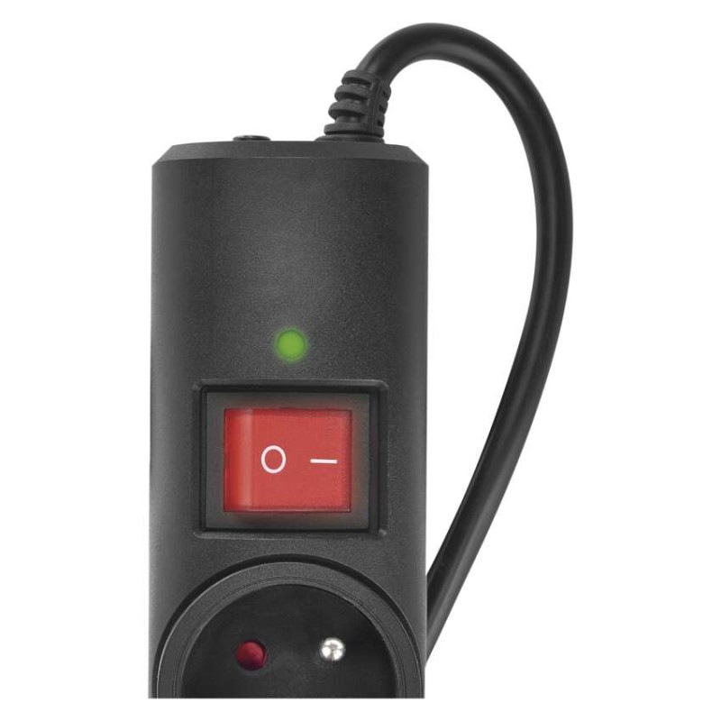 Prepäťová ochrana – 3 zásuvky, 1,5 m, čierna 5