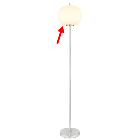 Náhradné sklo biele, Ø 30 cm, so skrutkovacím krúžkom, pre 15345SNO