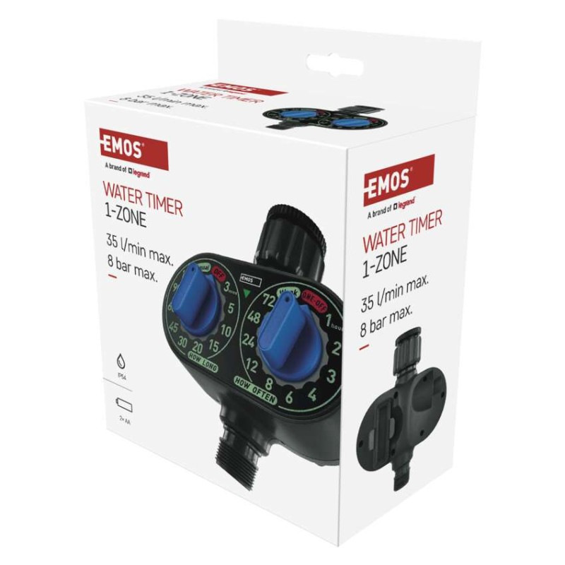 Mechanický časovač zavlažovania, 1 výstup 9