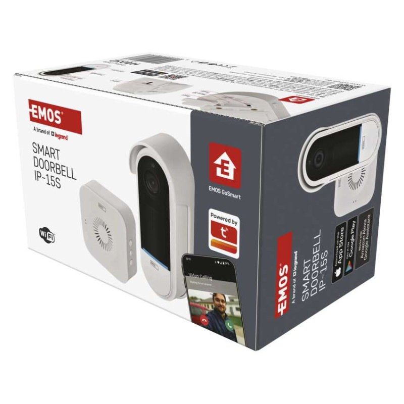 GoSmart Domový bezdrôtový batériový videozvonček IP-15S s WiFi 1