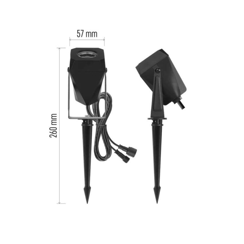 GoSmart vonkajšie LED bodové svetlo, rozširujúca sada, 1 kus, 1,5 W, RGBIC stmievat., WiFi 12