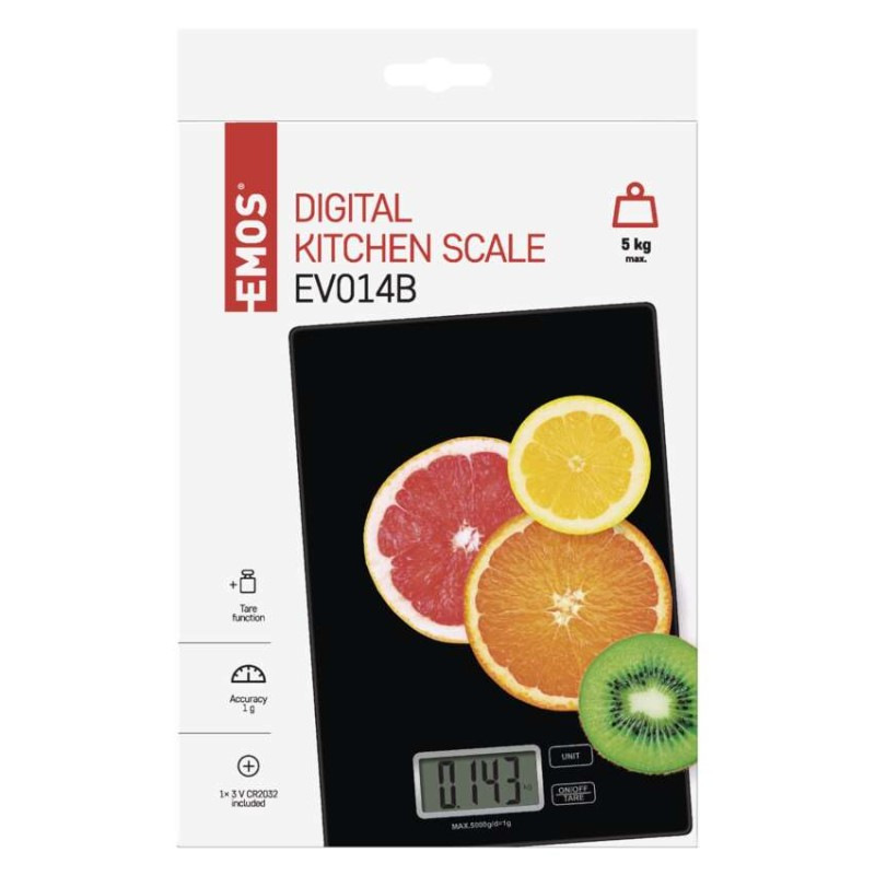 Digitálna kuchynská váha EV014B, čierna 8