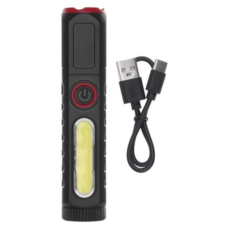 Dobíjacia plastová baterka LED P4720, 120 lm, 10 KS, display box 3