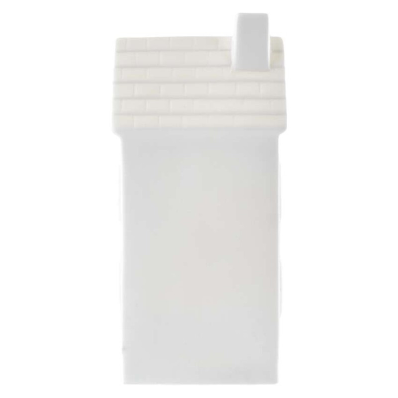 LED keramický domček, 16 cm, 1x CR2032, vnútorná, teplá biela, časovač 7