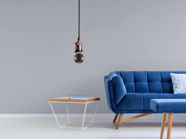 Objímka E27 / 1m / antická medená - BH642B 1