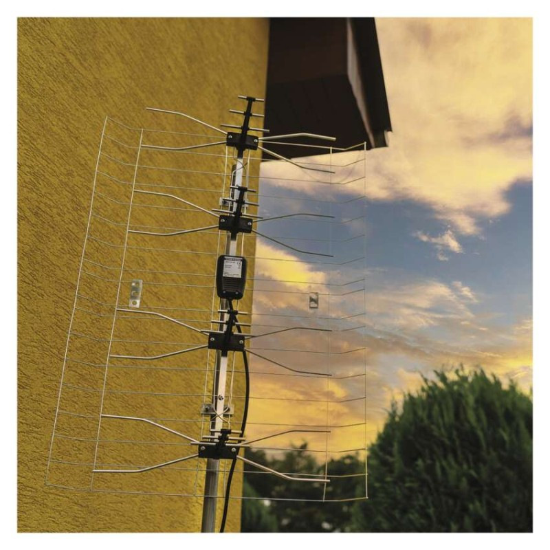 Anténa vonkajšia EM-030, 0–100 km, DVB-T2, DAB, filter LTE/4G 2