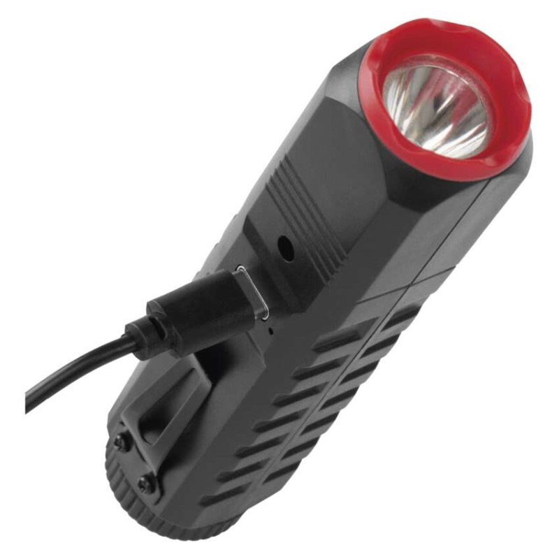 Dobíjacia plastová baterka LED P4720, 120 lm, 10 KS, display box 8