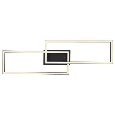 Stropné svietidlo kov/hliník čierny, akryl biely, stmievateľné, prepínanie nástenným vypínačom, meni 4