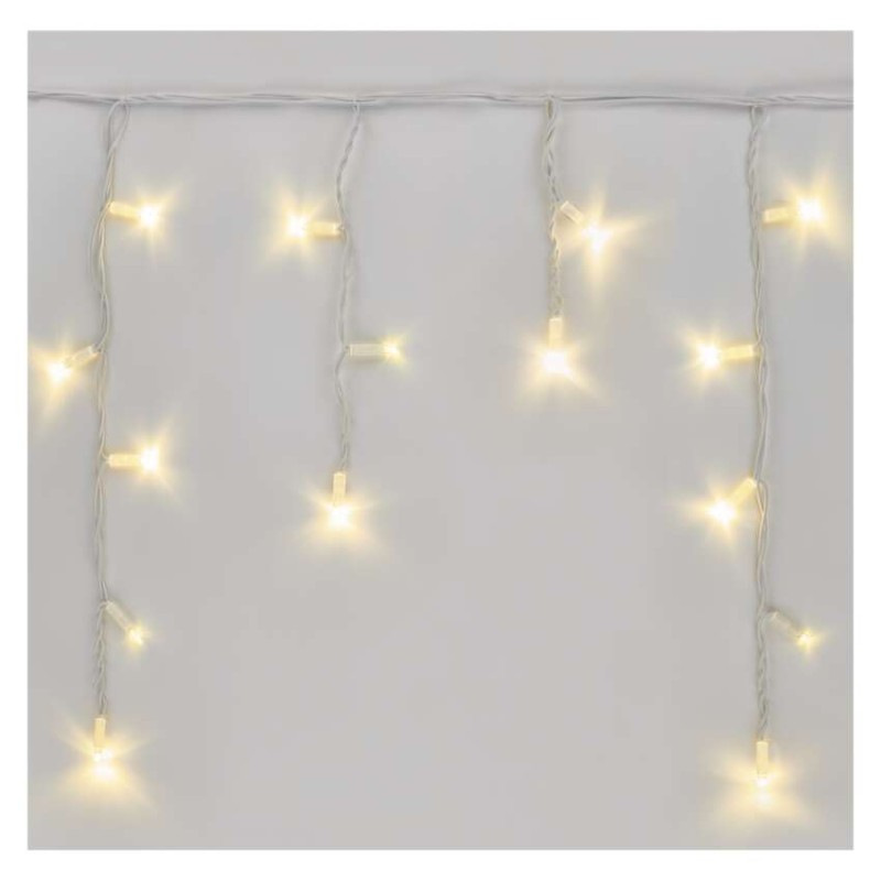 Premium LED spojovacia reťaz blikajúca biela – cencúle, 3 m, vonkajšia, teplá biela 8