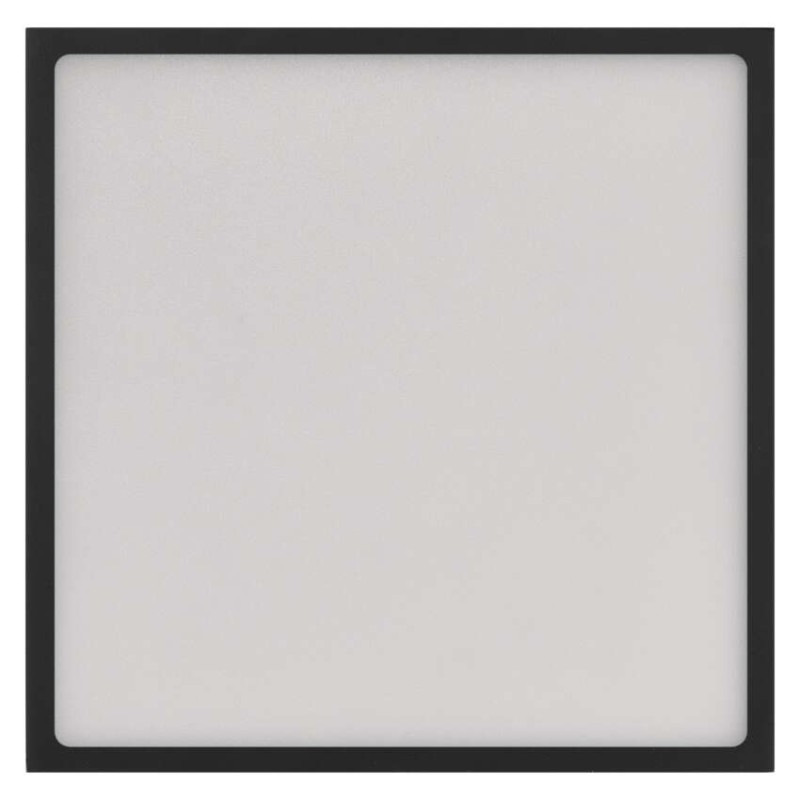 LED prisadené svietidlo, štvorec, čierne, 28,5W, CCT 4