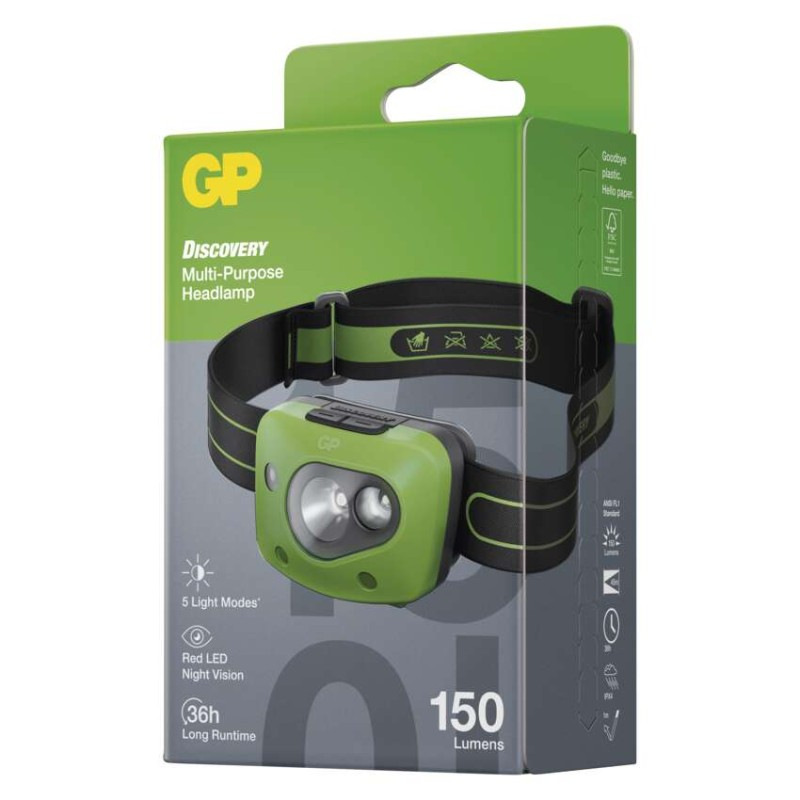 LED čelovka GP Discovery CH43, 150 lm 9