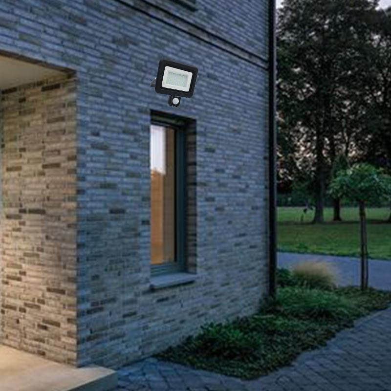 Vonkajší čierny LED reflektor 50W / 4000K - LF0024S 9