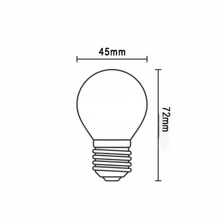 LED žiarovka / filament 4W - G45 / E27 / 4000K - ZLF827 4