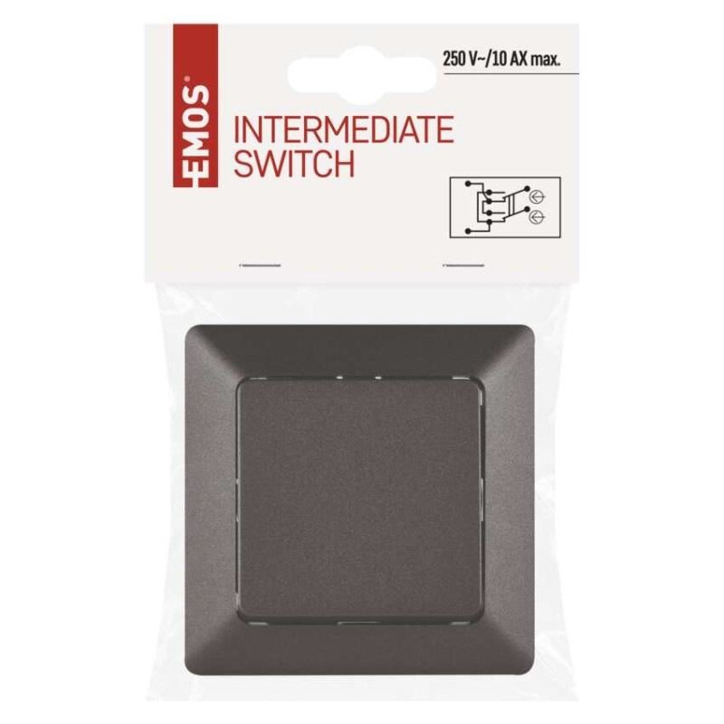 Vypínač krížový č. 7, antracit 3