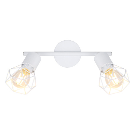 Nástenné svietidlo, kov biely, DxŠxV: 220x80x180, bez žiaroviek 2xE14, max. 40W 230V 14