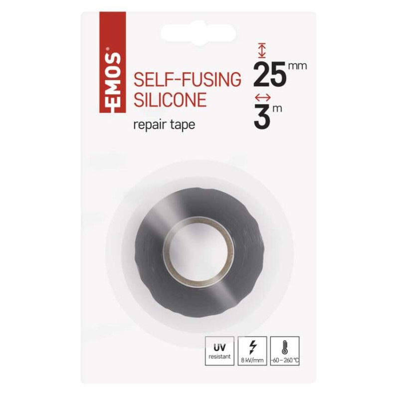 Silikonová páska vulkanizačná 25mm / 3m čierna 5