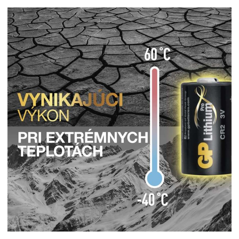 Lítiová batéria GP CR2, 1 ks 5