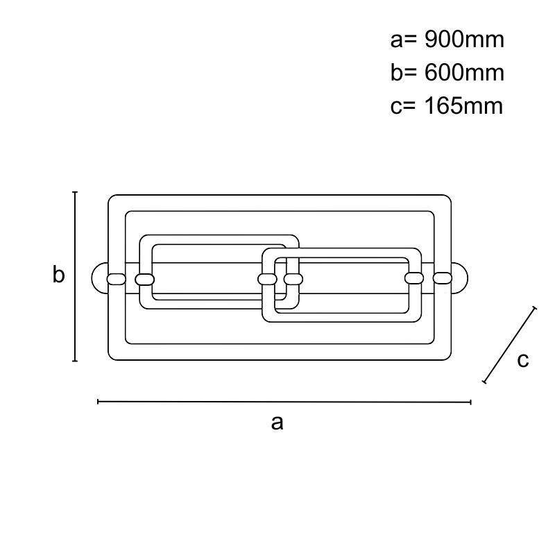 LED stropné svietidlo s diaľkovým ovládačom 280W - J3343/W 7