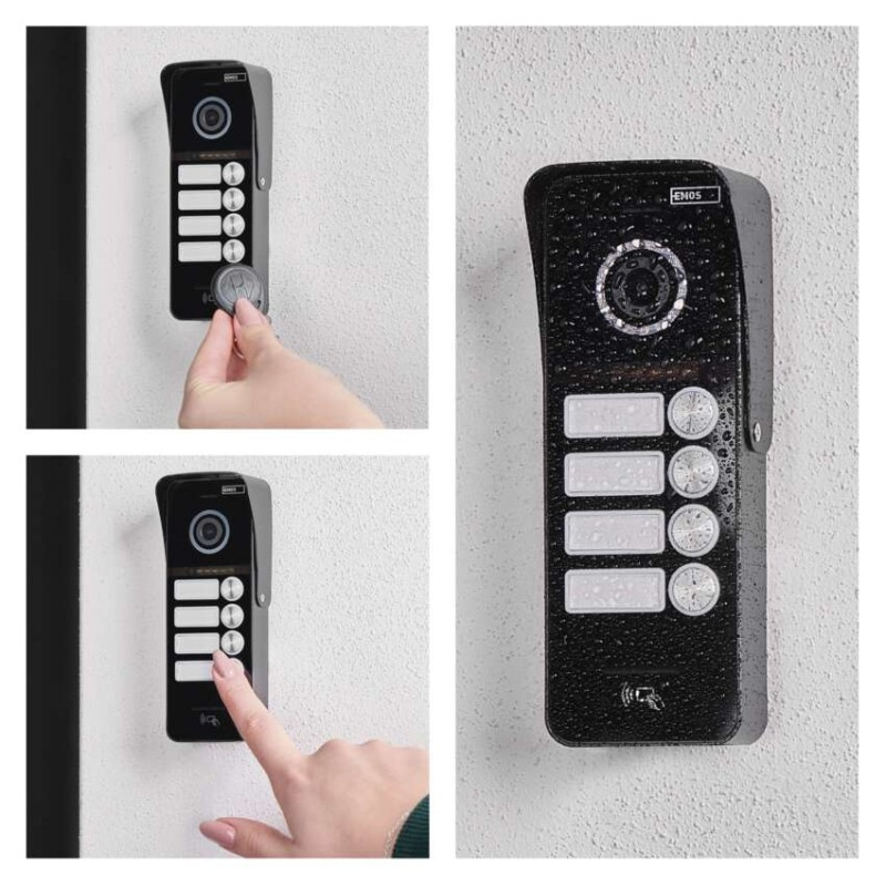 Farebná dverná kamerová jednotka EM-10AHD RF-4 12