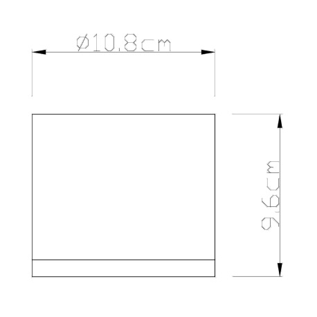 Vonkajšie svietidlo, hliník antracit, sklo priehľadné, IP44, Ø108, V:96, bez žiarovky 1xGX53, max. 1 5