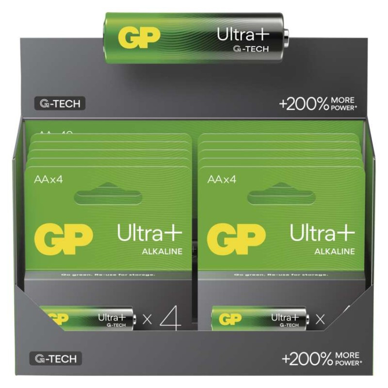 Alkalická batéria GP Ultra Plus LR6 (AA), 4 ks 7
