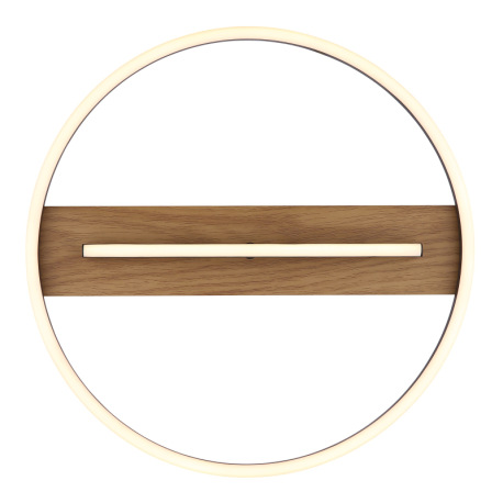 Stropné svietidlo, kov vzhľad dreva, hliník čierny matný, silikón biely, výkyvné rameno, ø: 405 mm, 14