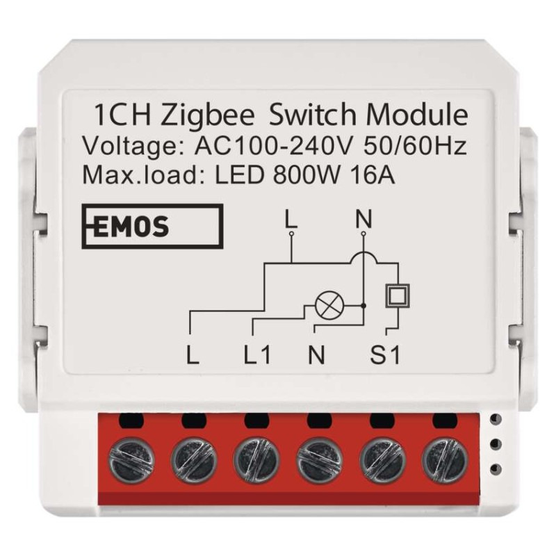 GoSmart spínací modul IP-2201SZ, ZigBee, 1-kanálový 6
