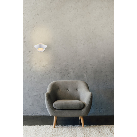 Nástenné svietidlo, biele matné, sklo, svieti hore aj dole, ŠxV: 165x111, H: 115, vrátane 1xLED 3W 1 6