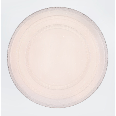 Stropné svietidlo,kov biely, akryl biely, trblietavý efekt, kompatibilné s Google Assistant a Alexa, 19