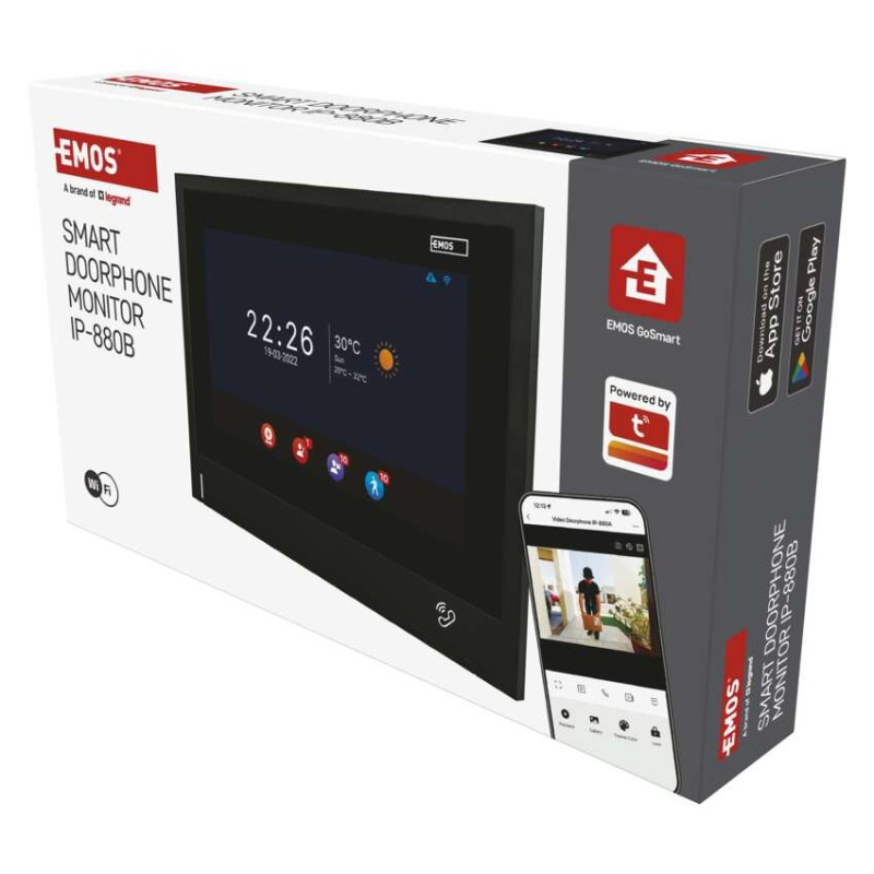 Dodatočný monitor GoSmart IP880B 2WIRE pre domácu video vrátnikovú súpravu IP880A 2WIRE 5