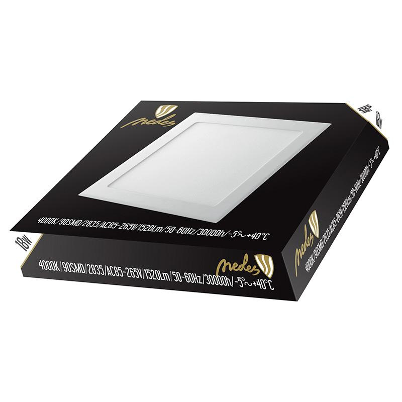 LED vsadený panel 18W / PS / SMD / 4000K / WH - LPL224 4