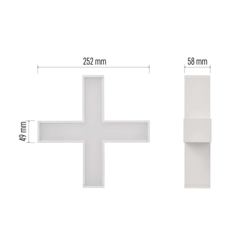 LED lineárne svietidlo ORTO XCON 15W, neutrálna biela 2