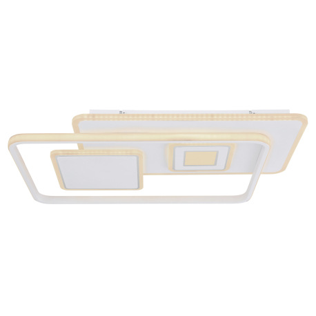 Stropné svietidlo, kov biely, chróm, akryl biely, pamäťová funkcia, nočné svetlo, stmievateľné, diaľ 14