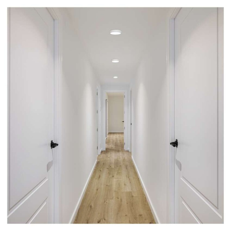 LED prisadené svietidlo NEXXO, kruhové, biele, 7,6W, CCT 3