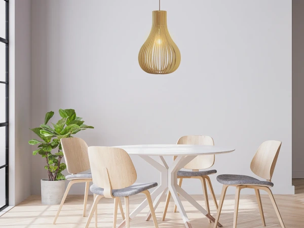 Závesný luster z masívneho dreva E27 / 310 - WRE081 6