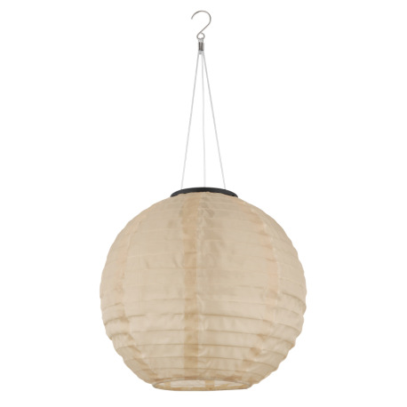 Solárne svietidlo, plast pieskovej farby matný, nerezová oceľ, kábel PVC biely, posuvný spínač, IP44 2