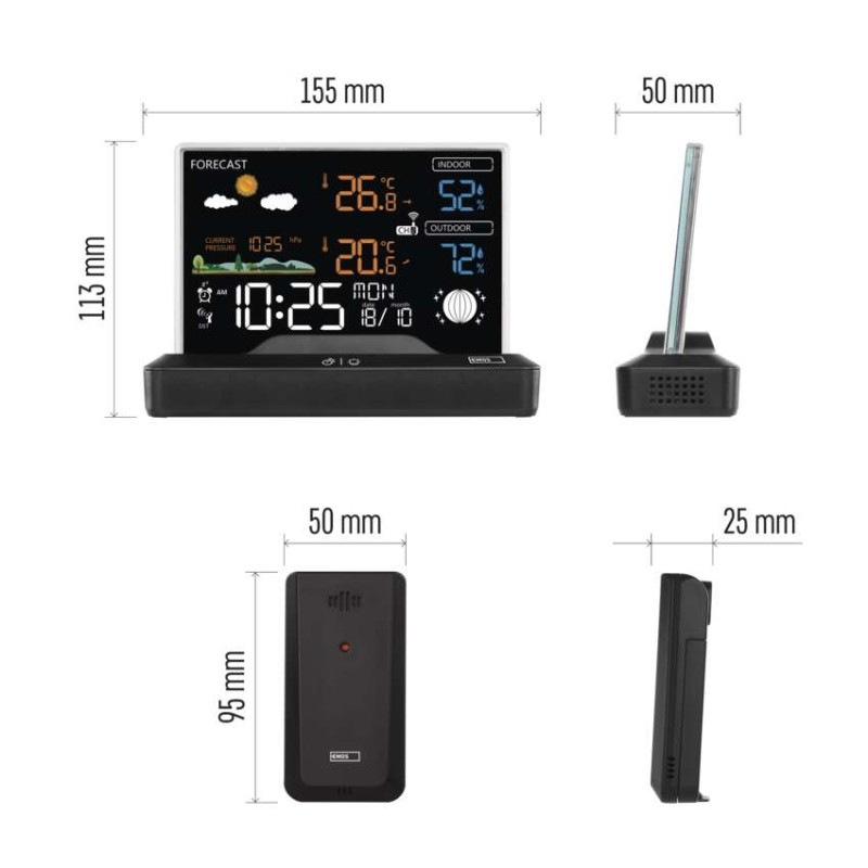 Domáca bezdrôtová meteostanica E8620 1