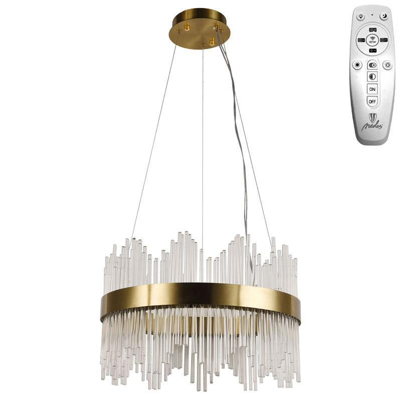 LED krištáľový luster + diaľkový ovládač 70W - J6313/C 10